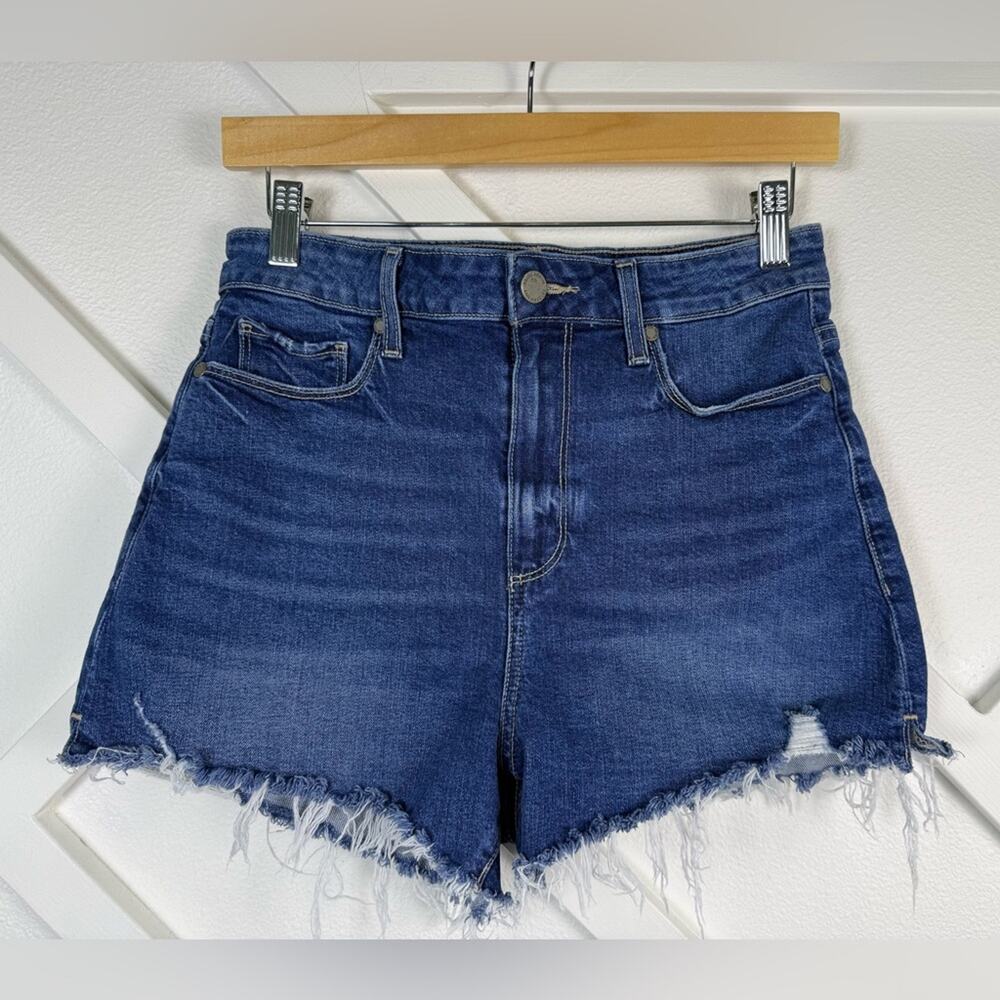 Paige Margot Denim Cutoff Shorts in Lindsay Destructed Wash Size 28